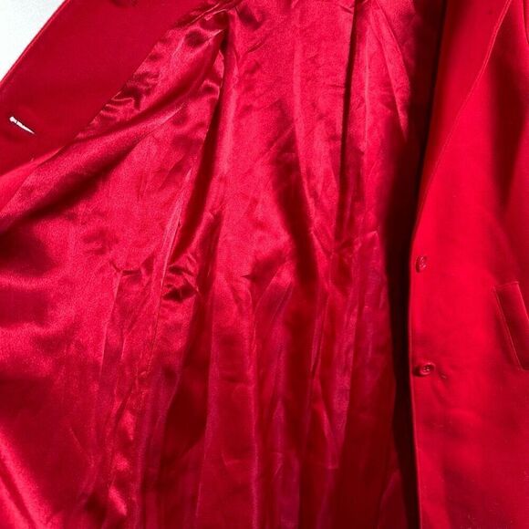 Gymboree red wool blend long waist pea coat girls size large 10-12 - Picture 8 of 8